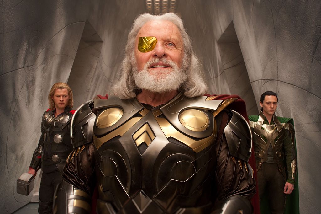 Thor: Ragnarok': El curioso look de Anthony Hopkins en el rodaje de la  película