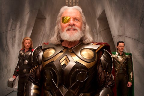 Thor Ragnarok El Curioso Look De Anthony Hopkins En El Rodaje De La Pelicula