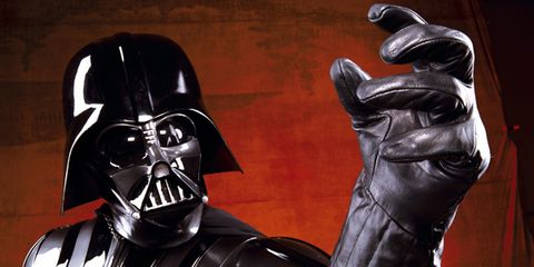 Darth vader, Fictional character, Supervillain, Costume, Mask, Latex, Leather, Masque, Latex clothing, Fiction, 