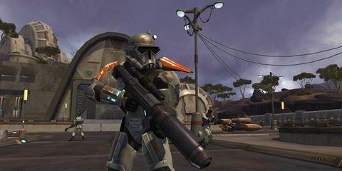 Street light, Shooter game, Games, Fictional character, Machine, Armour, Technology, Electricity, Animation, Helmet, 