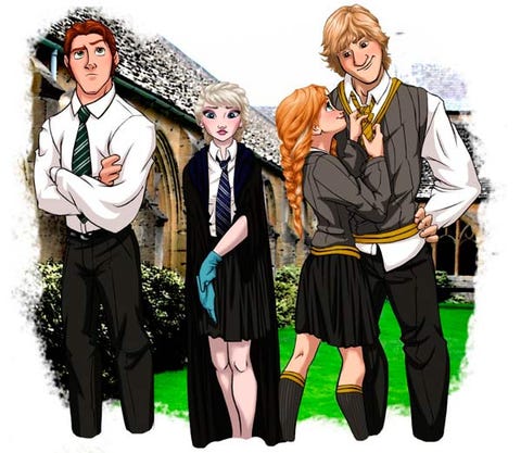 25 personajes Disney se cuelan en Hogwarts