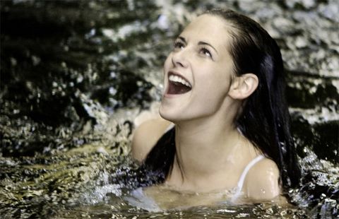 Nature, Lip, Mouth, Fun, Hairstyle, Photograph, Liquid, Happy, Facial expression, Leisure, 