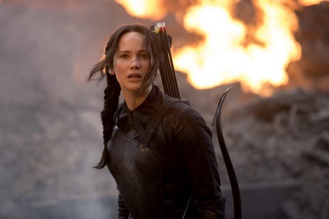 jennifer lawrence in the hunger games mockingjay
