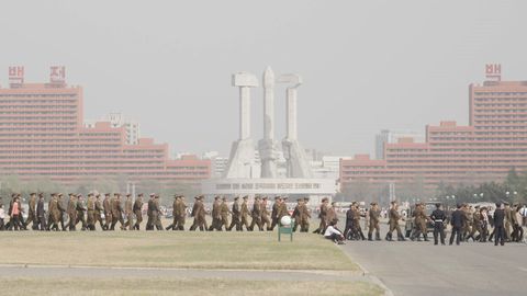 Soldier, Military uniform, People, Military organization, Army, Squad, Military, Tower block, Troop, City, 