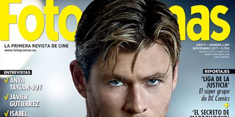 Magazine, Chin, Forehead, Album cover, Publication, Jaw, White-collar worker, Movie, Advertising, 