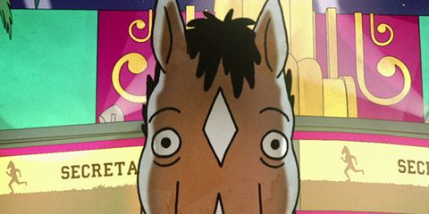Cartoon, Animated cartoon, Fiction, Snout, Horse, Cool, Fictional character, Animation, Jaw, Illustration, 