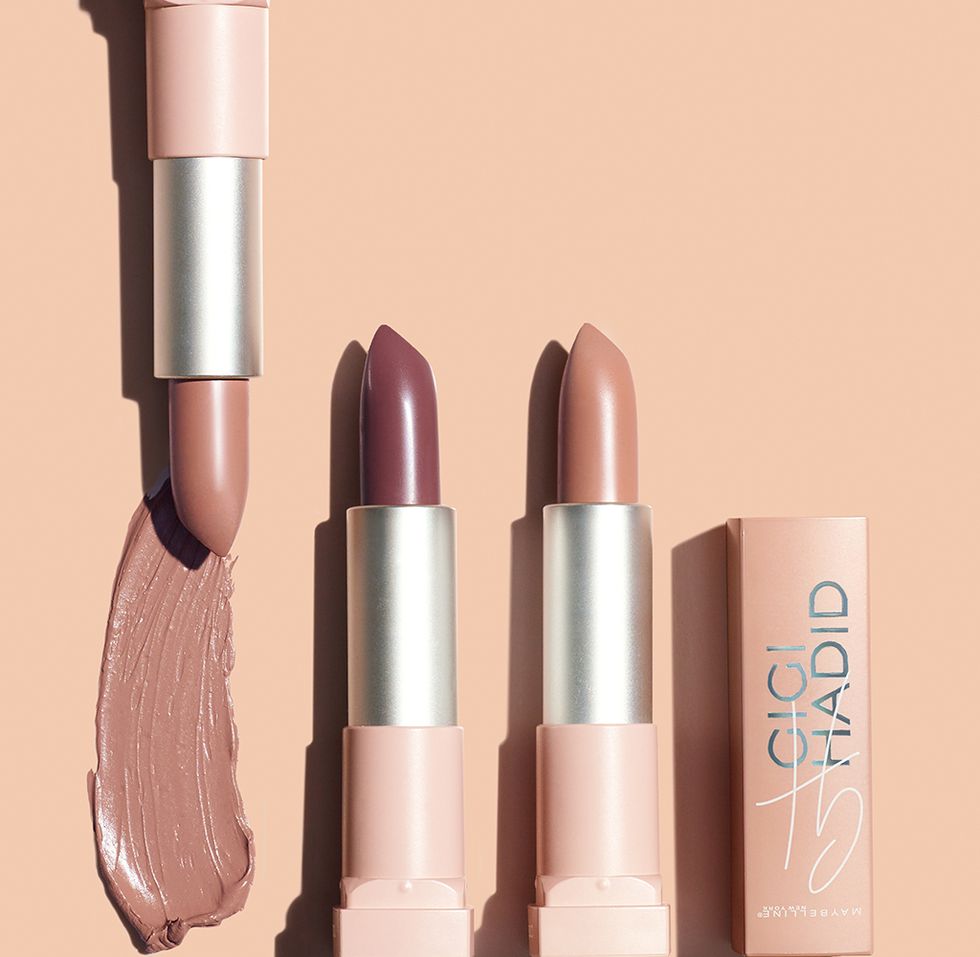 Lipstick, Product, Pink, Cosmetics, Skin, Beauty, Lip, Brown, Beige, Nose, 