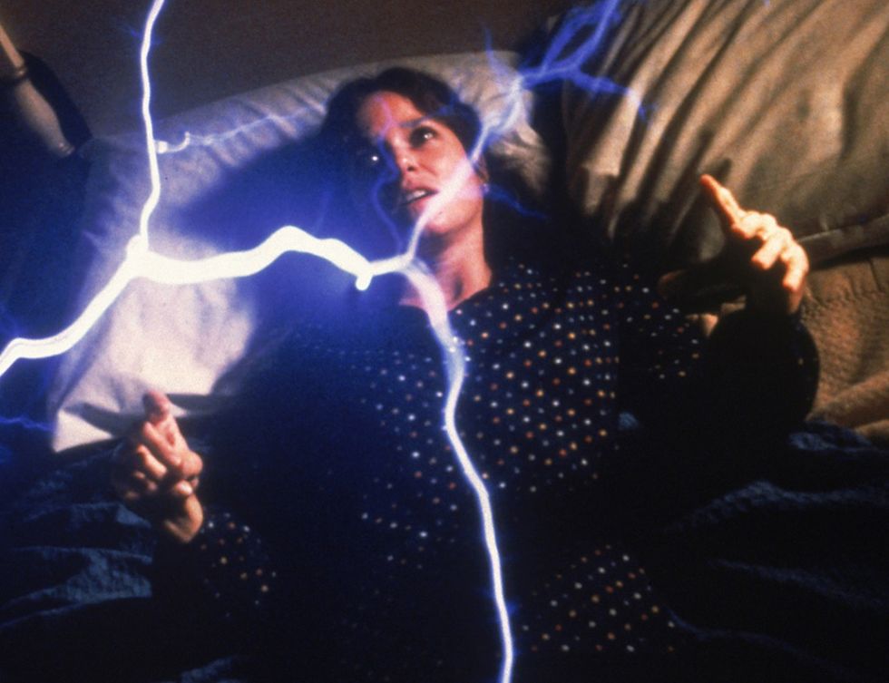 Finger, Hand, Electricity, Light, Gesture, Electric blue, Thumb, Couch, Lightning, Storm, 