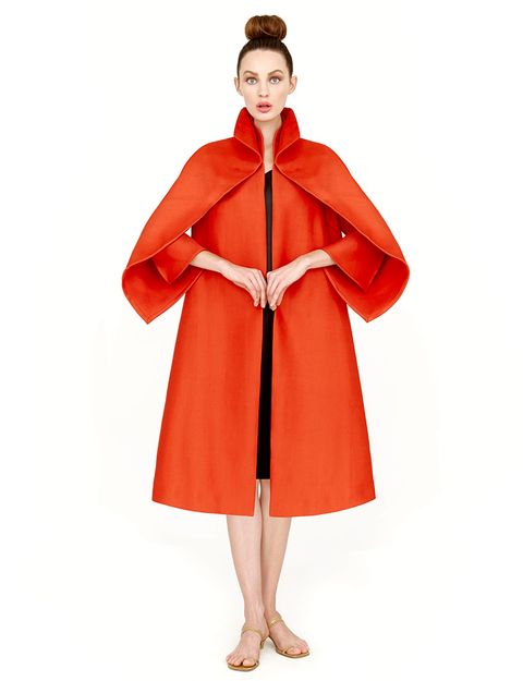 Clothing, Sleeve, Shoulder, Coat, Textile, Collar, Standing, Joint, Red, Style, 