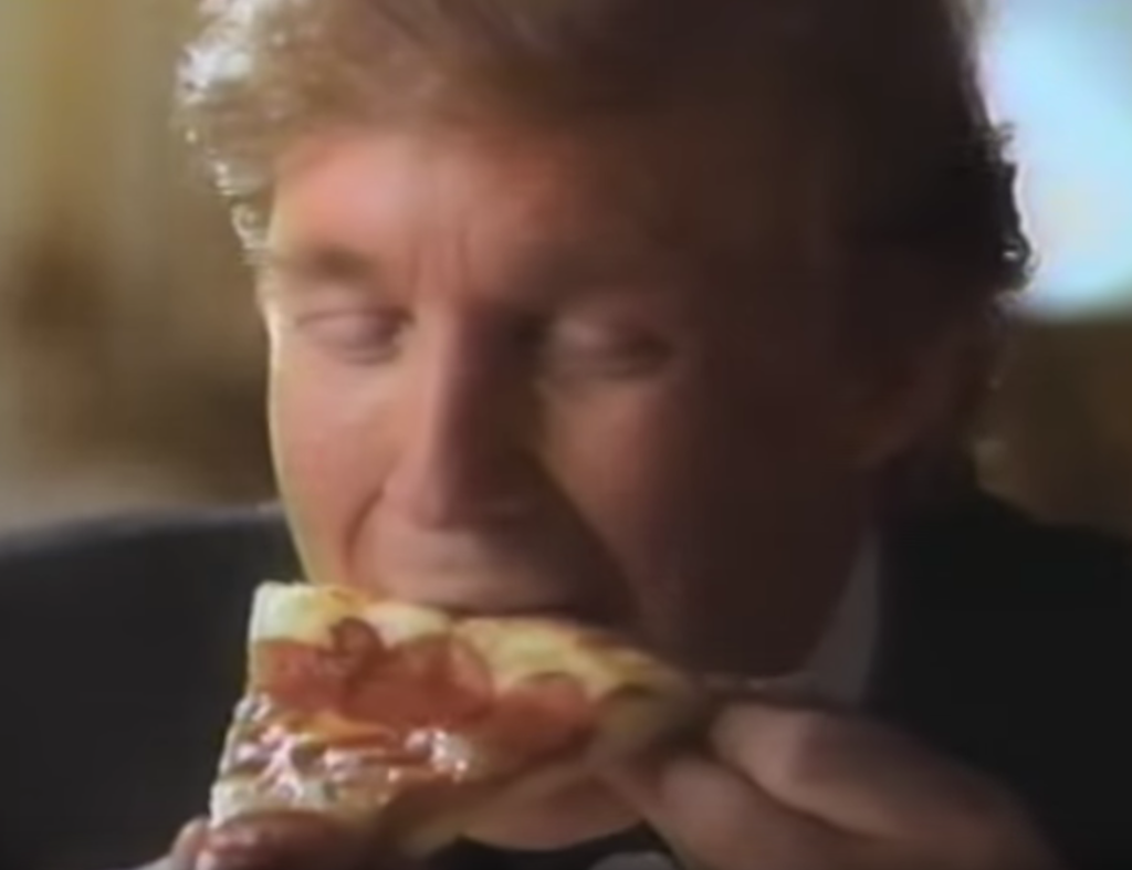 Este anuncio pizza podría desenmascarar Donald Trump