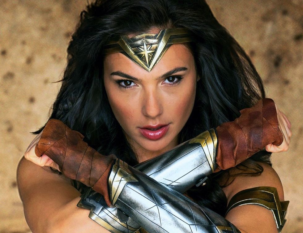 Wonder Woman, Cg artwork, Fictional character, Superhero, Black hair, Justice league, 