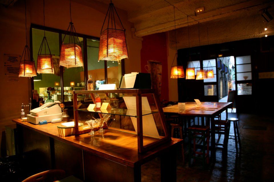 Lighting, Room, Table, Furniture, Interior design, Light fixture, Lamp, Interior design, Restaurant, Lampshade, 