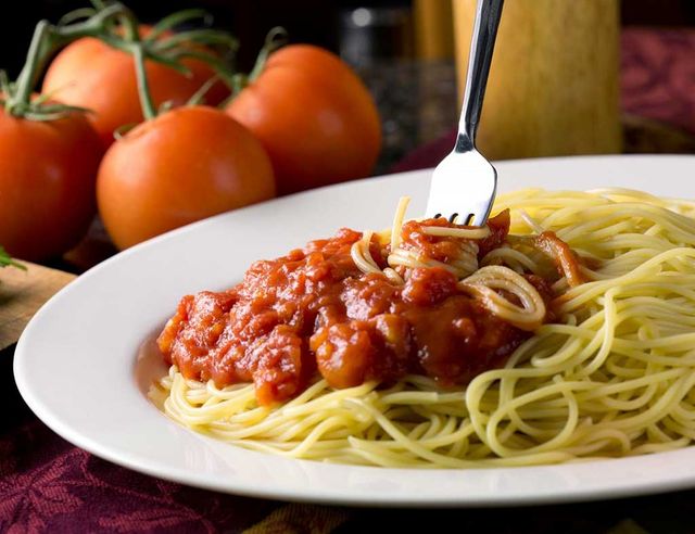 Food, Cuisine, Dish, Spaghetti, Ingredient, Capellini, Bucatini, Bigoli, Italian food, Pasta pomodoro, 