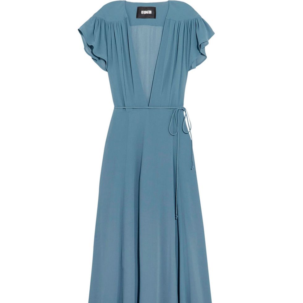 Blue, Sleeve, Dress, One-piece garment, Formal wear, Aqua, Teal, Electric blue, Azure, Day dress, 
