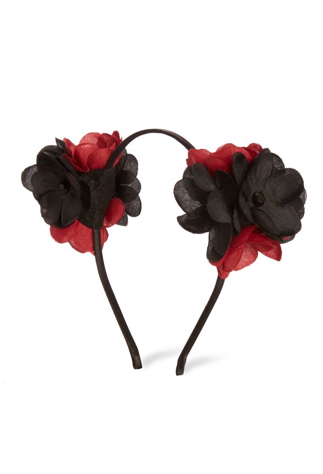 Red, Hair accessory, Headpiece, Flower, Plant, Petal, Artificial flower, Headband, Cut flowers, Headgear, 