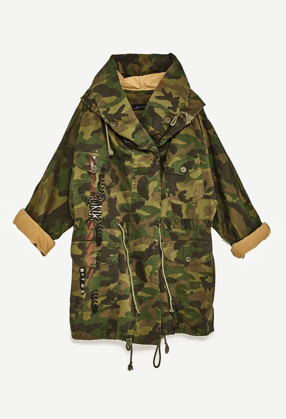 Clothing, Military camouflage, Outerwear, Camouflage, Jacket, Parka, Pattern, Uniform, Sleeve, Military uniform, 