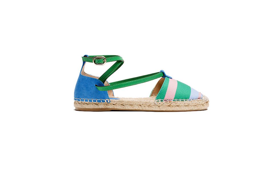 Footwear, Turquoise, Shoe, Sandal, Espadrille, Beige, Wedge, Slingback, Turquoise, Electric blue, 