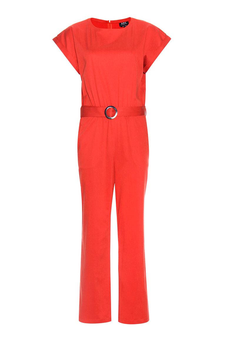 Clothing, Red, Sleeve, Standing, Trousers, Dress, Outerwear, Overall, One-piece garment, Uniform, 