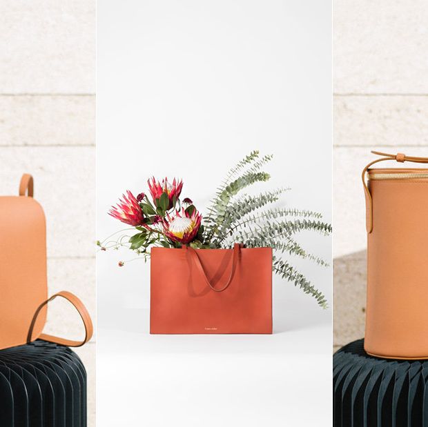 Flowerpot, Orange, Product, Red, Leather, Houseplant, Bag, Furniture, Plant, Textile, 