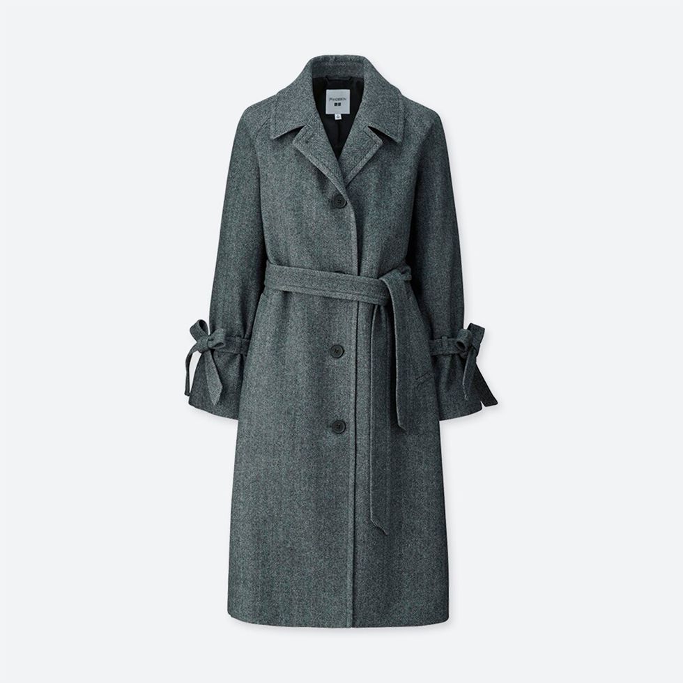 Clothing, Coat, Trench coat, Overcoat, Outerwear, Sleeve, Collar, Duster, Robe, Jacket, 