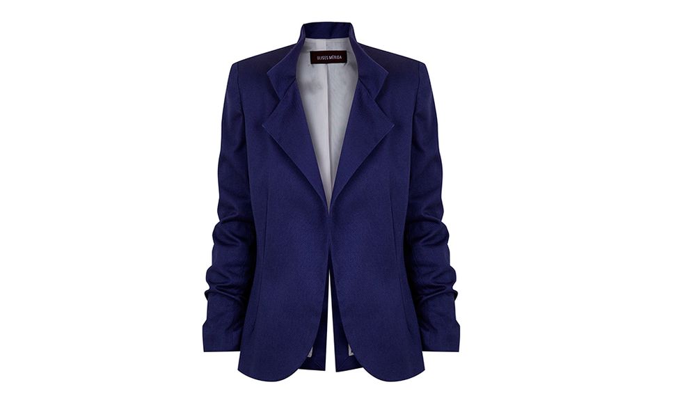 Clothing, Outerwear, Cobalt blue, Blazer, Jacket, Suit, Electric blue, Violet, Purple, Sleeve, 
