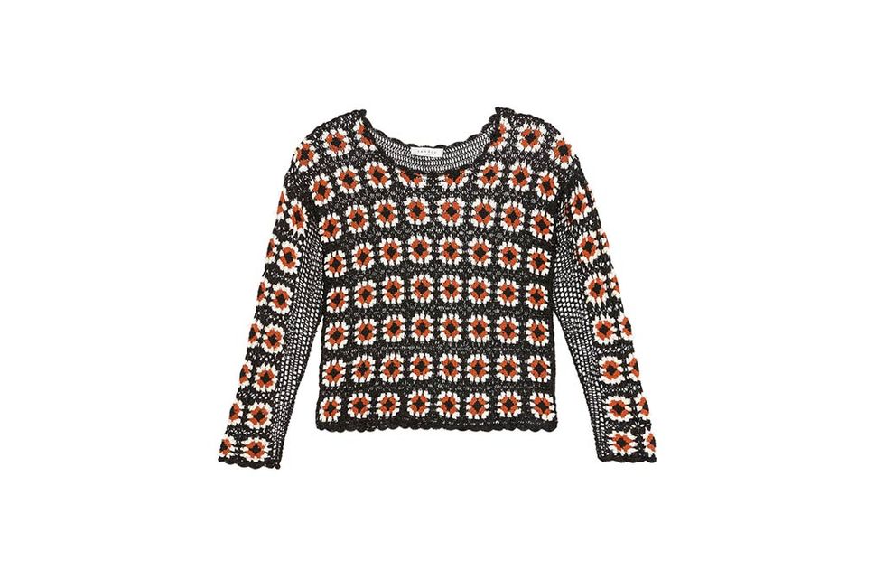Product, Sleeve, Textile, White, Pattern, Baby & toddler clothing, Orange, Sweater, Active shirt, Pattern, 