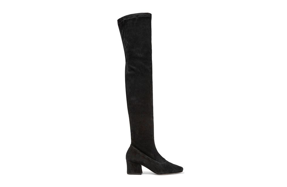 Boot, Costume accessory, Knee-high boot, Black, Leather, Riding boot, Synthetic rubber, 