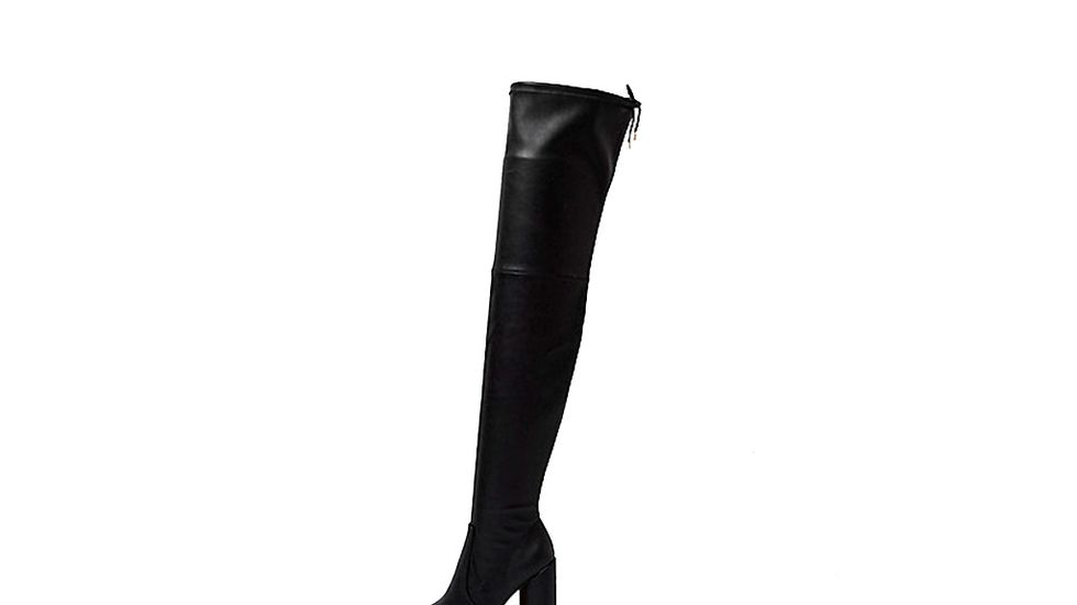 Brown, Boot, Style, Leather, Black, Knee-high boot, Fashion design, Foot, 