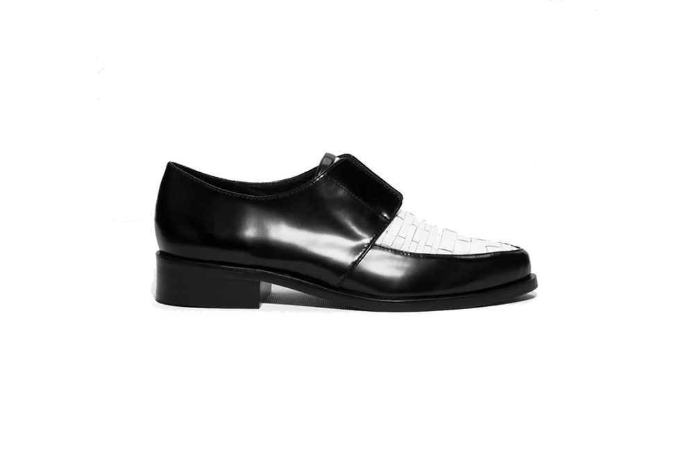 White, Black, Leather, Grey, Dress shoe, Beige, Brand, Fashion design, Silver, Synthetic rubber, 
