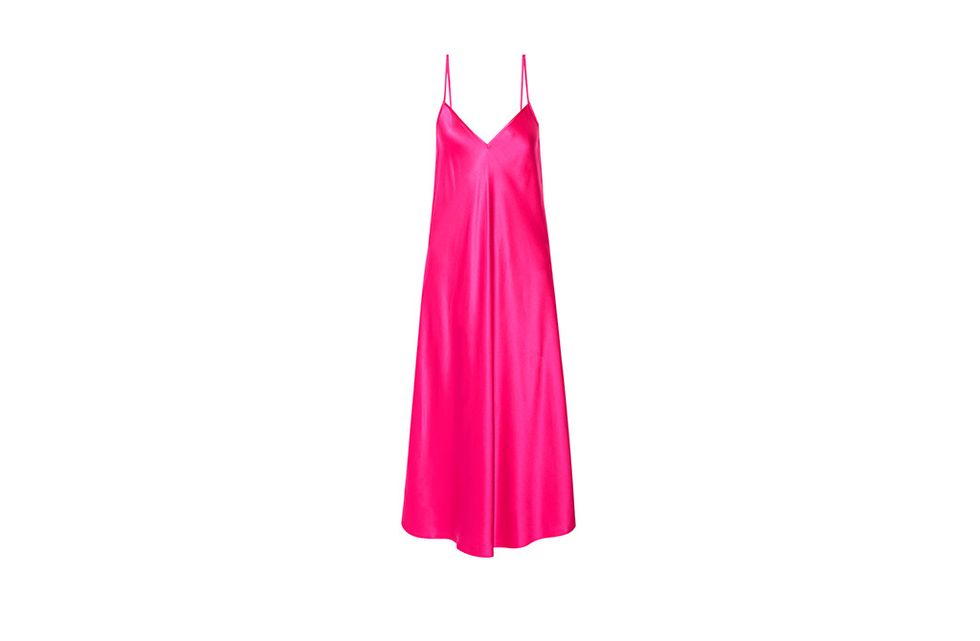 Pink, Clothing, Dress, Magenta, Day dress, Outerwear, A-line, Nightgown, Gown, 