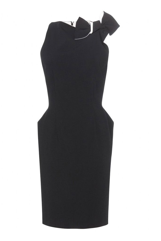 Black, One-piece garment, Day dress, Pattern, 