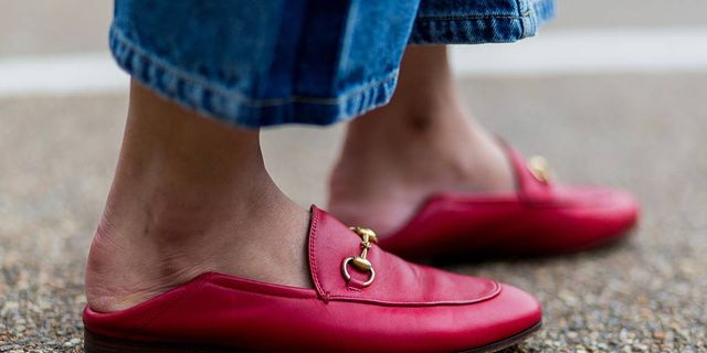 Footwear, Blue, Shoe, Brown, Red, Textile, Human leg, Magenta, Pink, Style, 