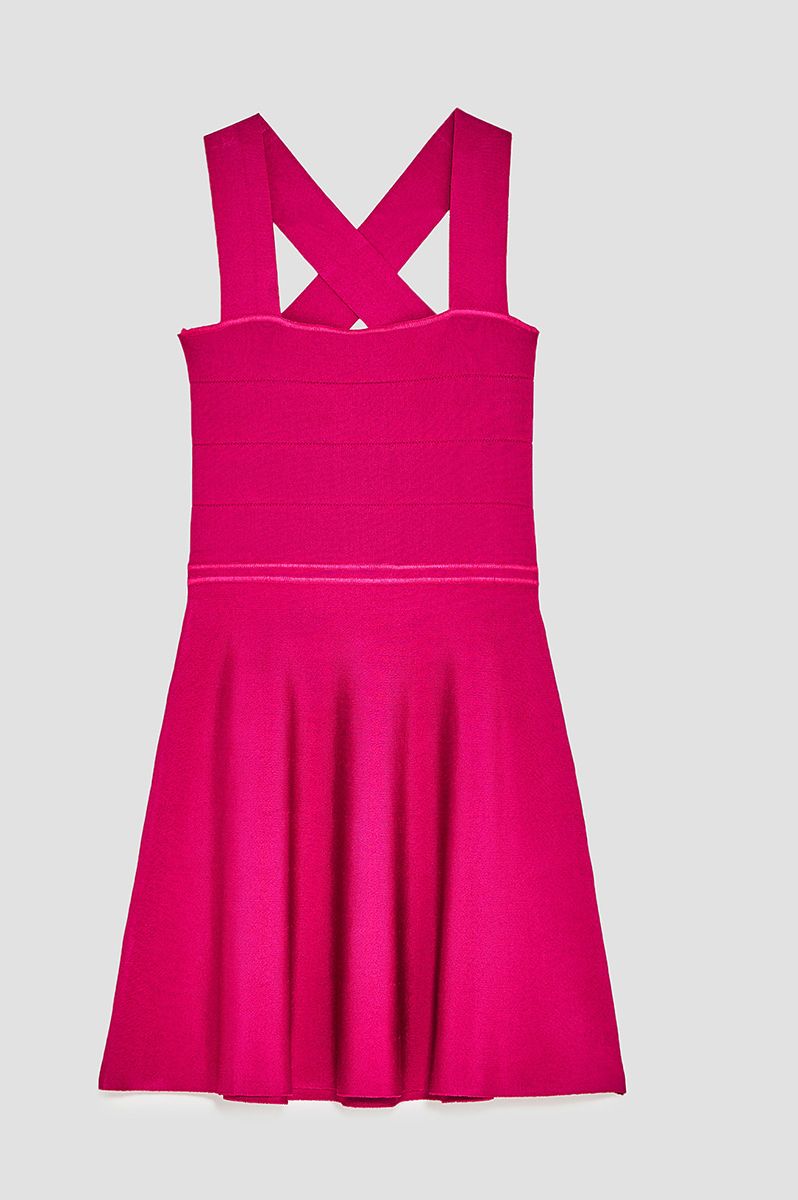 Clothing, Pink, Dress, Day dress, Magenta, One-piece garment, A-line, Cocktail dress, Sleeveless shirt, 