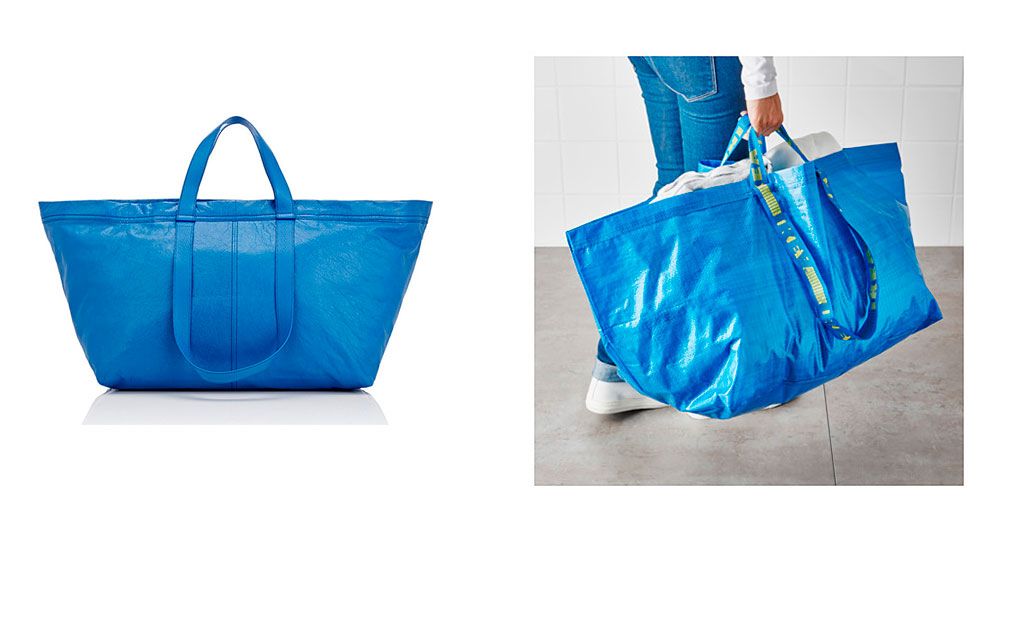 cambiar entrega Ajustarse Cómo diferenciar la bolsa azul de IKEA del bolso de Balenciaga (además de  por el precio, claro)