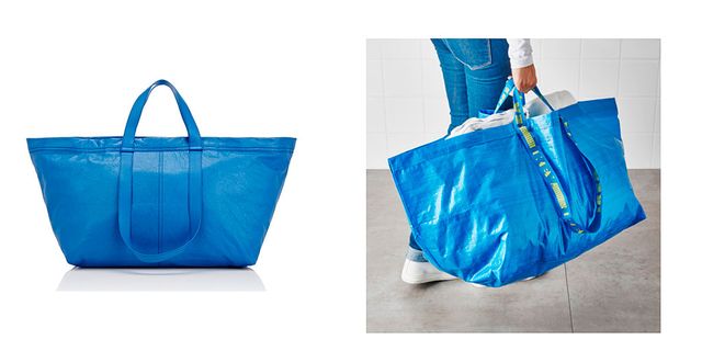 Cómo diferenciar la bolsa azul de IKEA del bolso Balenciaga (además de por el claro)