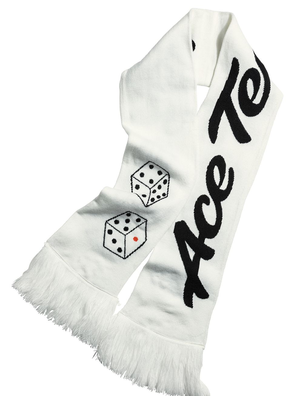 White, Clothing, Scarf, Font, Stole, Outerwear, Sleeve, Neck, Fashion accessory, 