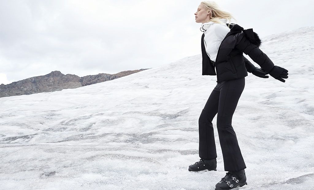 Standing, Beauty, Winter, Snow, Suit, Blond, Footwear, Photography, Outerwear, Recreation, 