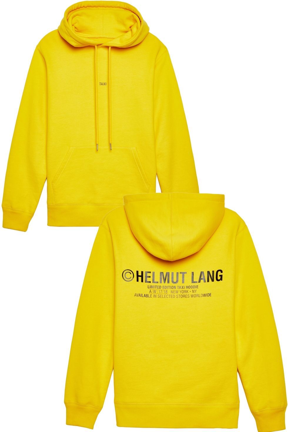 Hood, Clothing, Yellow, Outerwear, Hoodie, Sweatshirt, Sleeve, Raincoat, Font, Jacket, 