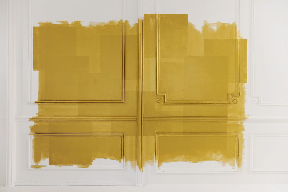 Yellow, Tan, Rectangle, Tints and shades, Beige, Parallel, Material property, Symmetry, Paint, 