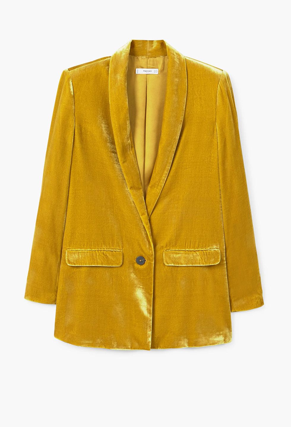 Clothing, Outerwear, Yellow, Jacket, Sleeve, Blazer, Button, Top, Leather, 
