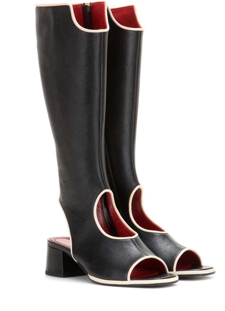 Boot, Riding boot, Costume accessory, Knee-high boot, Carmine, Maroon, Leather, Rain boot, Synthetic rubber, High heels, 