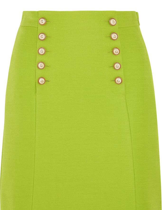 Clothing, Green, Pencil skirt, Yellow, A-line, Skort, Tennis skirt, Button, 