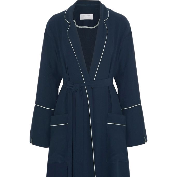 Clothing, Blue, Outerwear, Coat, Sleeve, Overcoat, Dress, Robe, Day dress, Trench coat, 