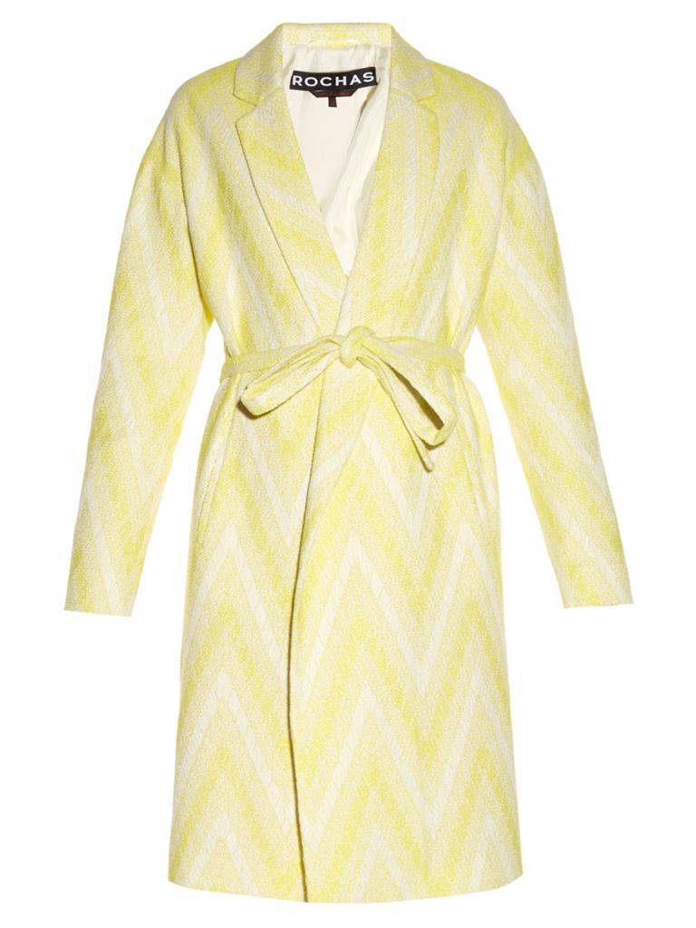 Clothing, Yellow, Robe, Day dress, Sleeve, Outerwear, Dress, Trench coat, Coat, Nightwear, 