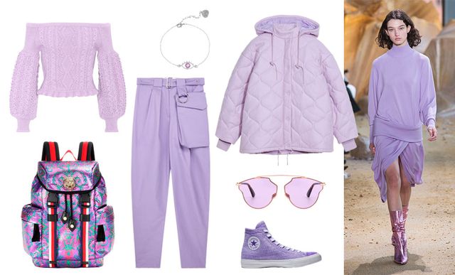 Clothing, White, Purple, Pink, Lavender, Violet, Fashion, Footwear, Lilac, Outerwear, 