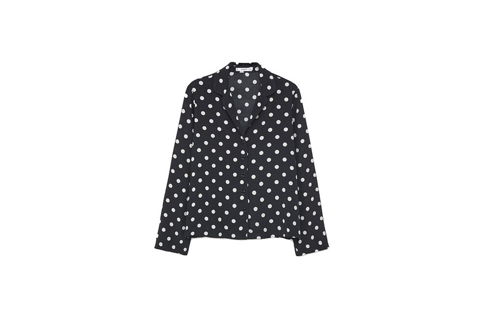Sleeve, Pattern, Style, Polka dot, Black-and-white, Pattern, Triangle, Clothes hanger, 