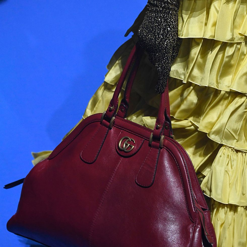 Handbag, Bag, Red, Shoulder bag, Fashion accessory, Leather, Hobo bag, Electric blue, Material property, Magenta, 