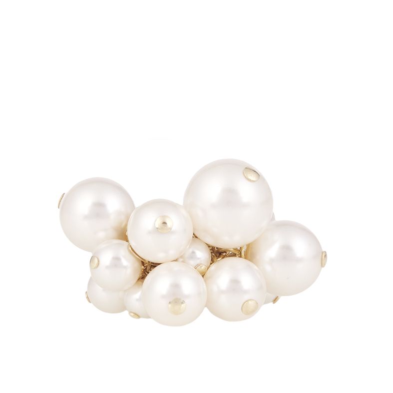 Pearl, Natural material, Beige, Ivory, Bead, Bridal accessory, Silver, Ball, Body jewelry, Jewelry making, 