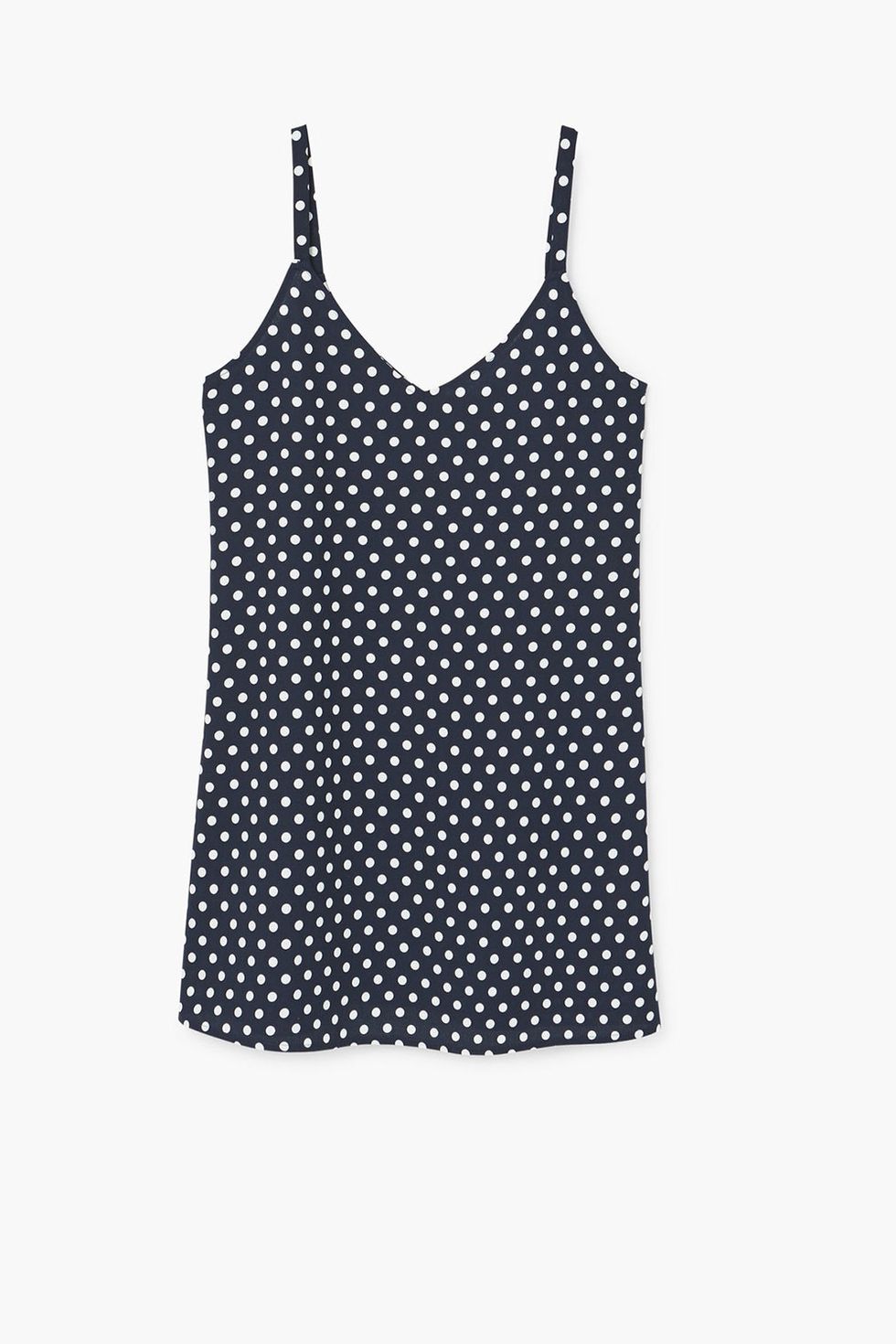 Product, Pattern, White, Style, Sleeveless shirt, Black, Grey, Polka dot, Active tank, One-piece garment, 