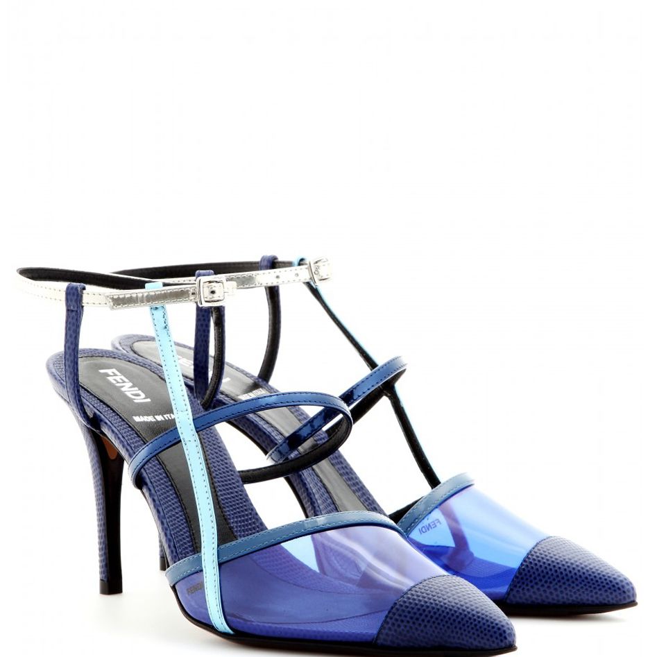 Sandal, Electric blue, High heels, Cobalt blue, Basic pump, Strap, Fashion design, Slingback, Synthetic rubber, Foot, 